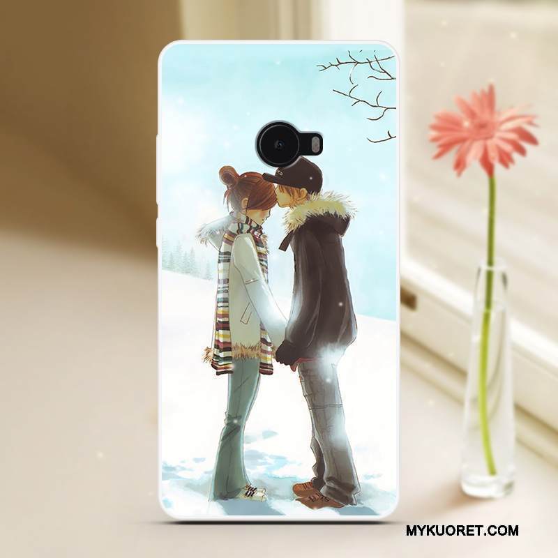 Kuori Mi Note 2 Suojaus Pieni Murtumaton, Kotelo Mi Note 2 Pehmeä Neste Viileä Sininen