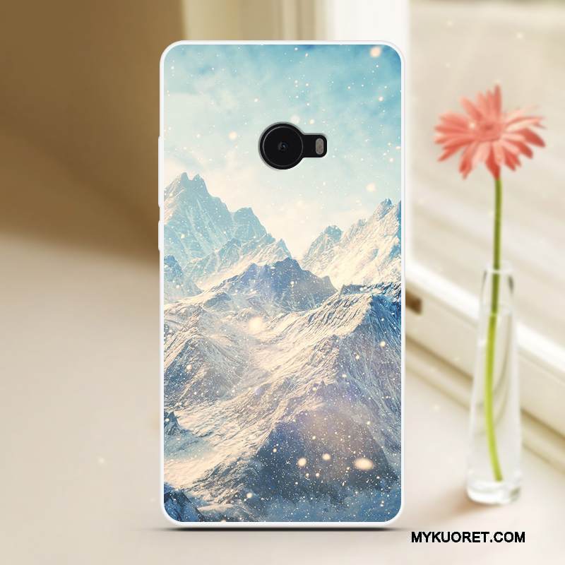 Kuori Mi Note 2 Suojaus Pieni Murtumaton, Kotelo Mi Note 2 Pehmeä Neste Viileä Sininen