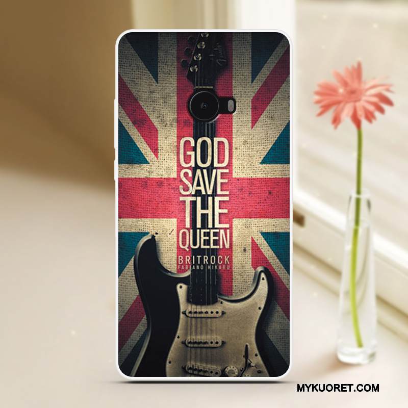 Kuori Mi Note 2 Suojaus Pieni Murtumaton, Kotelo Mi Note 2 Pehmeä Neste Viileä Sininen