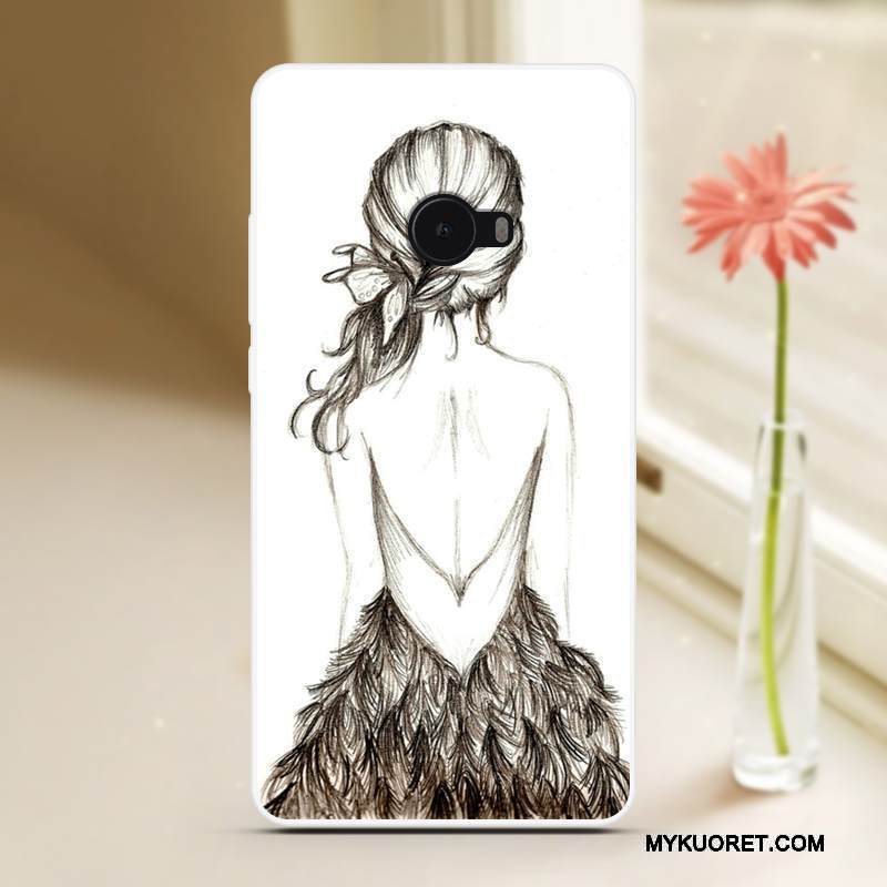 Kuori Mi Note 2 Suojaus Pieni Murtumaton, Kotelo Mi Note 2 Pehmeä Neste Viileä Sininen