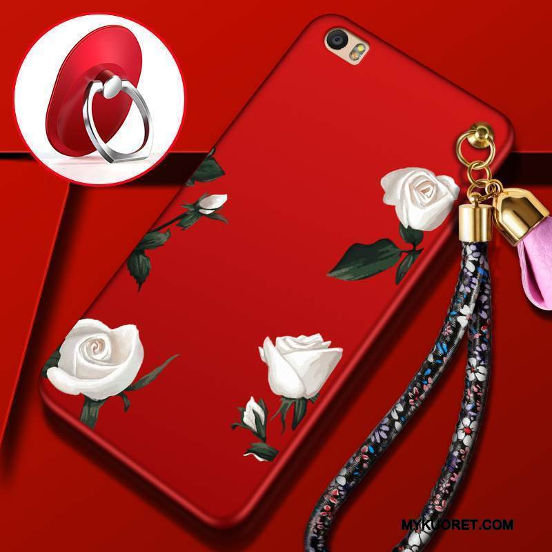 Kuori Mi Note 2 Suojaus Puhelimen Kuoret Pieni, Kotelo Mi Note 2 Pehmeä Neste Punainen Pesty Suede