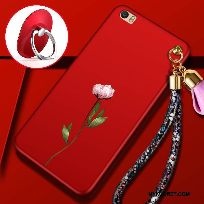 Kuori Mi Note 2 Suojaus Puhelimen Kuoret Pieni, Kotelo Mi Note 2 Pehmeä Neste Punainen Pesty Suede