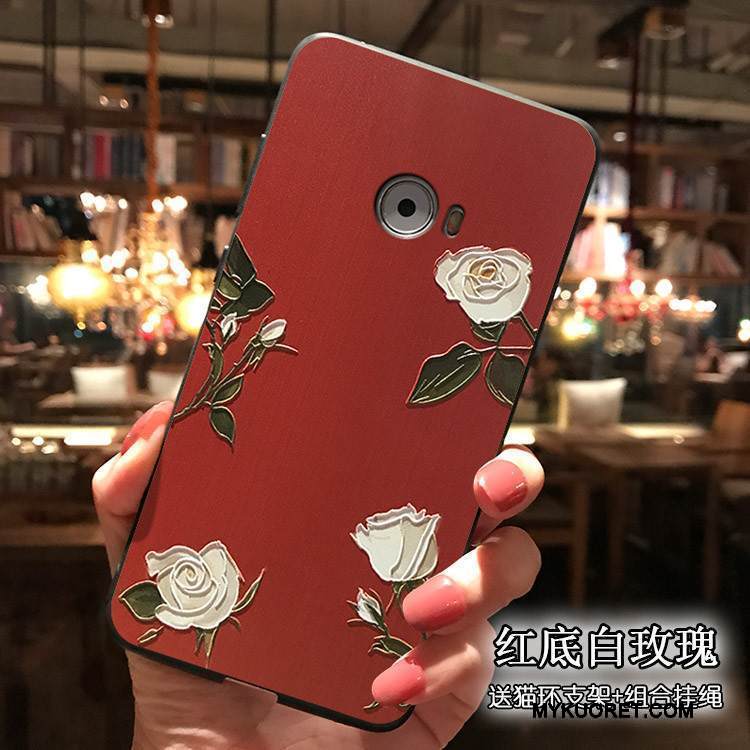 Kuori Mi Note 2 Tuki Puhelimen Kuoret Punainen, Kotelo Mi Note 2 Pehmeä Neste Pieni Musta