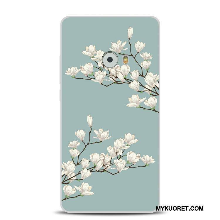 Kuori Mi Note 2 Tuki Rengas Vaaleansininen, Kotelo Mi Note 2 Pehmeä Neste Puhelimen Kuoret Muste