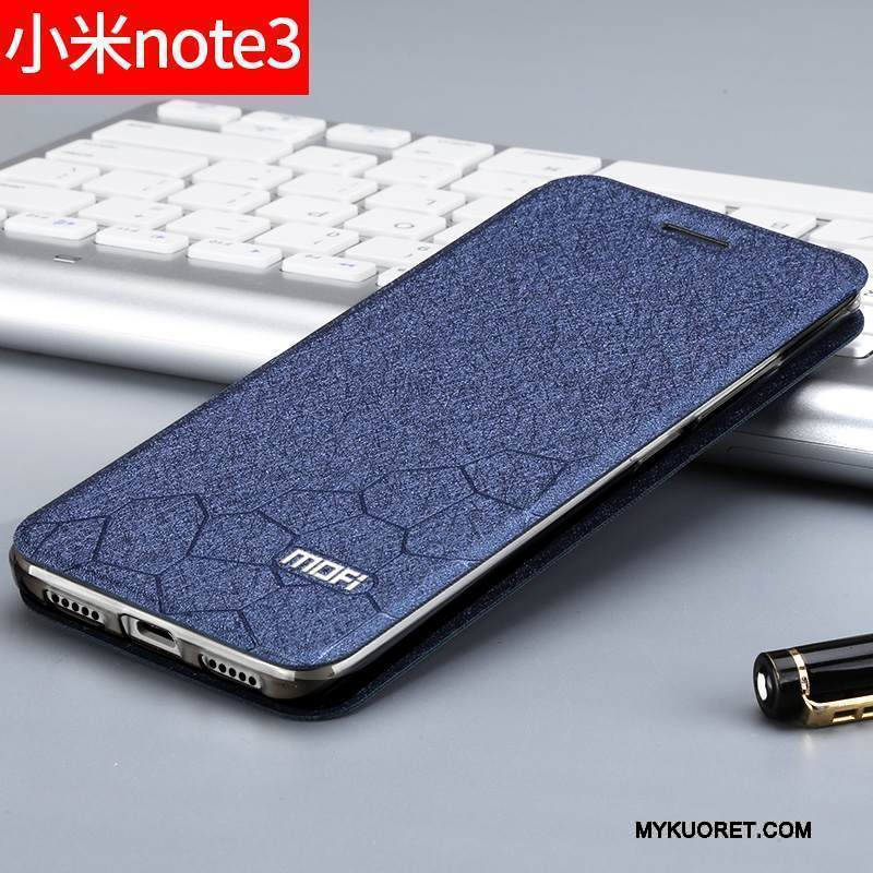 Kuori Mi Note 3 Laukut Kulta Puhelimen Kuoret, Kotelo Mi Note 3 Nahka Murtumaton Pieni