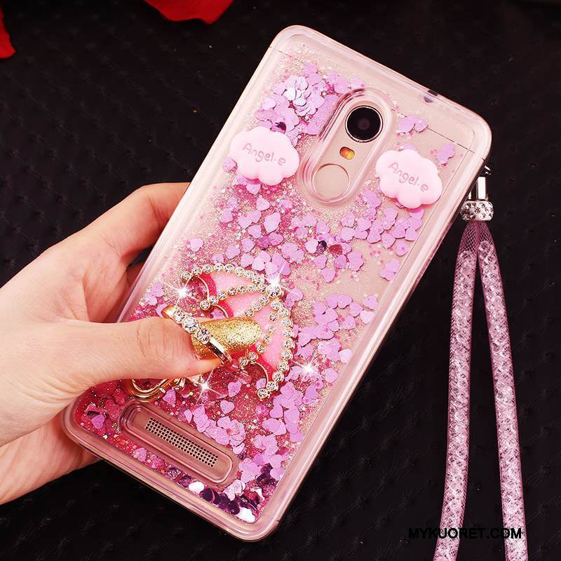 Kuori Mi Note 3 Laukut Sininen Punainen, Kotelo Mi Note 3 Suojaus Juoksuhiekka Ripustettavat Koristeet