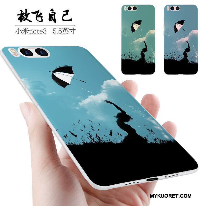 Kuori Mi Note 3 Luova Persoonallisuus Pieni, Kotelo Mi Note 3 Silikoni Harmaa Murtumaton