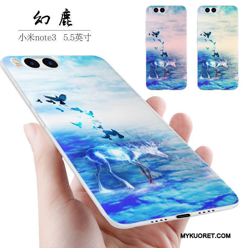 Kuori Mi Note 3 Luova Persoonallisuus Pieni, Kotelo Mi Note 3 Silikoni Harmaa Murtumaton