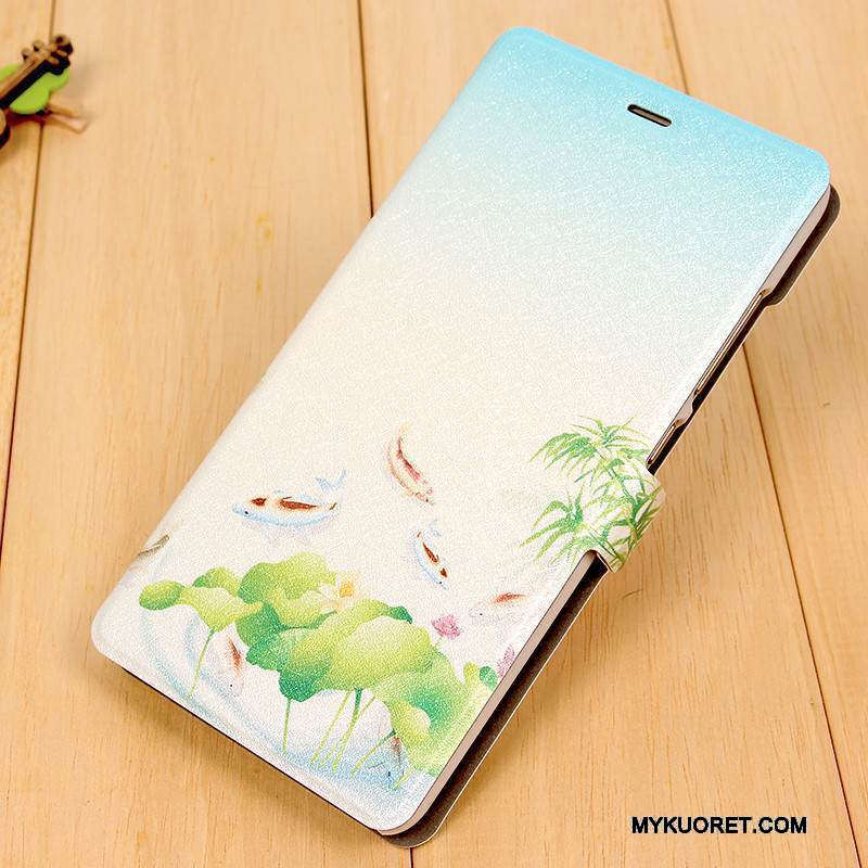 Kuori Mi Note 3 Maalaus Jauhe Puhelimen Kuoret, Kotelo Mi Note 3 Nahka Pieni Punainen