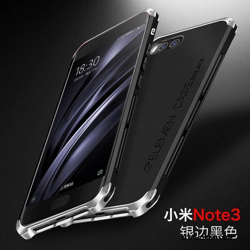 Kuori Mi Note 3 Metalli Puhelimen Kuoret Murtumaton, Kotelo Mi Note 3 Suojaus Trendi Sininen