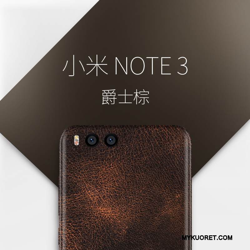 Kuori Mi Note 3 Nahka Punainen Ultra, Kotelo Mi Note 3 Laukut Puhelimen Kuoret Persoonallisuus
