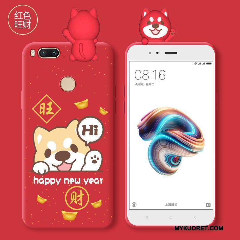 Kuori Mi Note 3 Pehmeä Neste Punainen Puhelimen Kuoret, Kotelo Mi Note 3 Laukut Pesty Suede Pieni