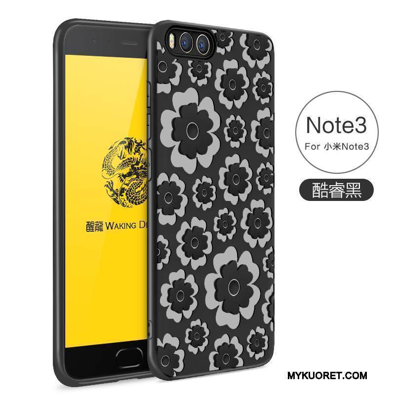 Kuori Mi Note 3 Pehmeä Neste Punainen Puhelimen Kuoret, Kotelo Mi Note 3 Suojaus Jian Jie Kiinteä Väri