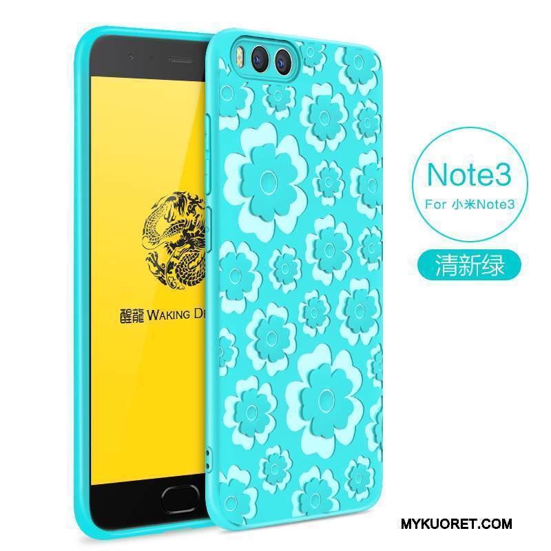 Kuori Mi Note 3 Pehmeä Neste Punainen Puhelimen Kuoret, Kotelo Mi Note 3 Suojaus Jian Jie Kiinteä Väri