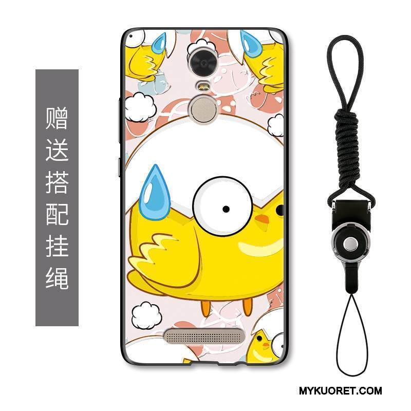 Kuori Mi Note 3 Sarjakuva Pesty Suede Puhelimen Kuoret, Kotelo Mi Note 3 Suojaus Kana Punainen