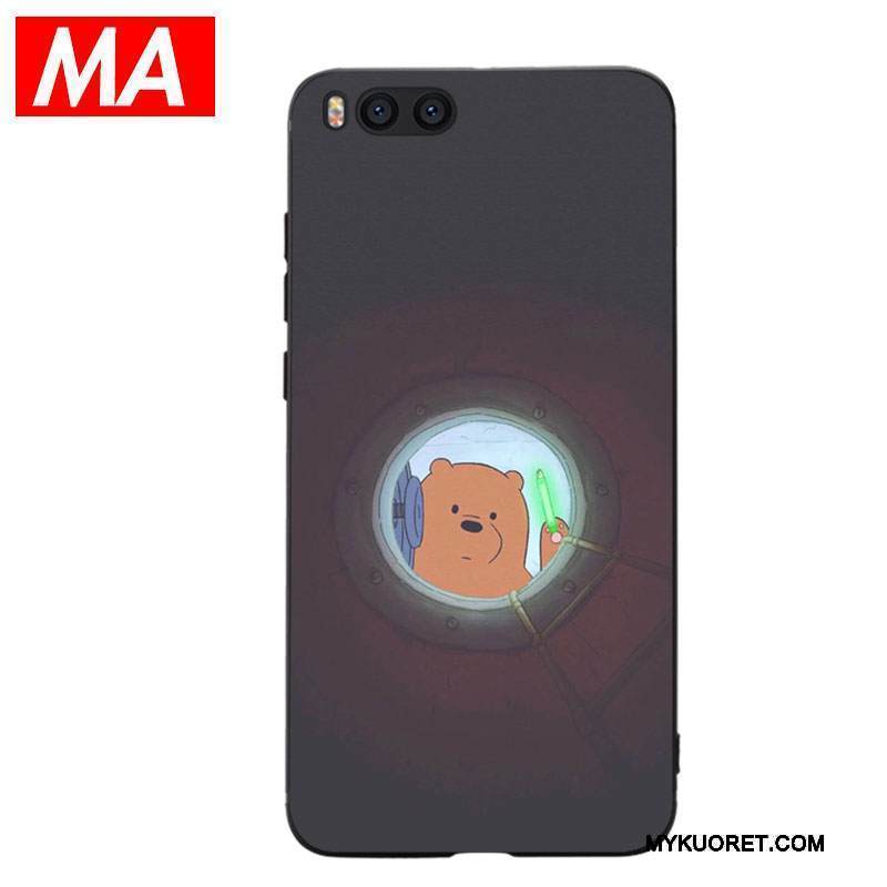 Kuori Mi Note 3 Sarjakuva Vaaleansininen Ihana, Kotelo Mi Note 3 Pehmeä Neste Bear Puhelimen Kuoret