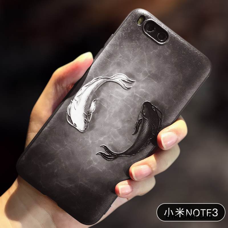 Kuori Mi Note 3 Silikoni Persoonallisuus Jauhe, Kotelo Mi Note 3 Suojaus Trendi Murtumaton