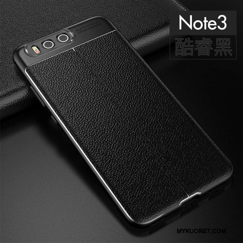 Kuori Mi Note 3 Silikoni Puhelimen Kuoret Kukkakuvio, Kotelo Mi Note 3 Nahka Trendi Murtumaton