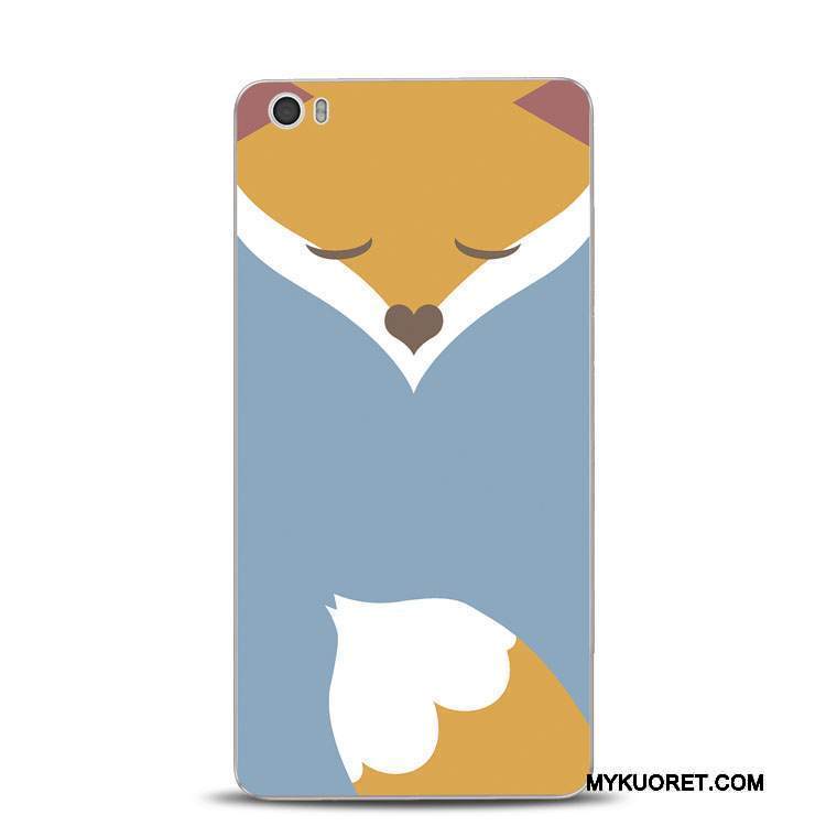 Kuori Mi Note Kohokuviointi Puhelimen Kuoret Vaaleansininen, Kotelo Mi Note Silikoni Pieni Rengas