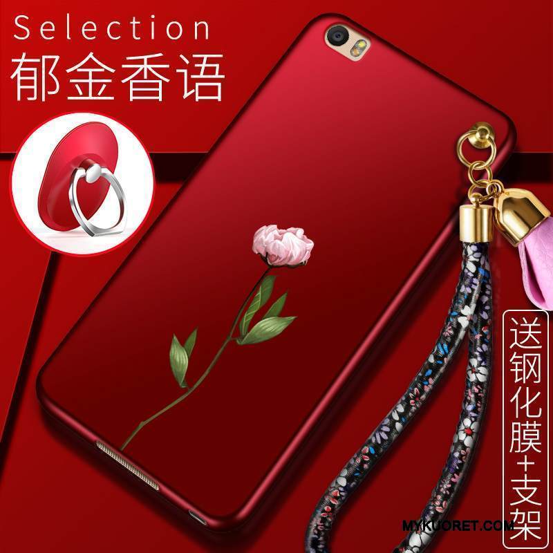 Kuori Mi Note Laukut Pieni Murtumaton, Kotelo Mi Note Pehmeä Neste Punainen Pesty Suede