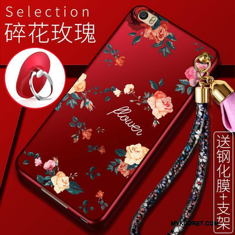 Kuori Mi Note Laukut Pieni Murtumaton, Kotelo Mi Note Pehmeä Neste Punainen Pesty Suede