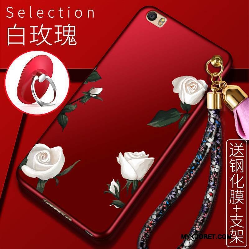 Kuori Mi Note Laukut Pieni Murtumaton, Kotelo Mi Note Pehmeä Neste Punainen Pesty Suede