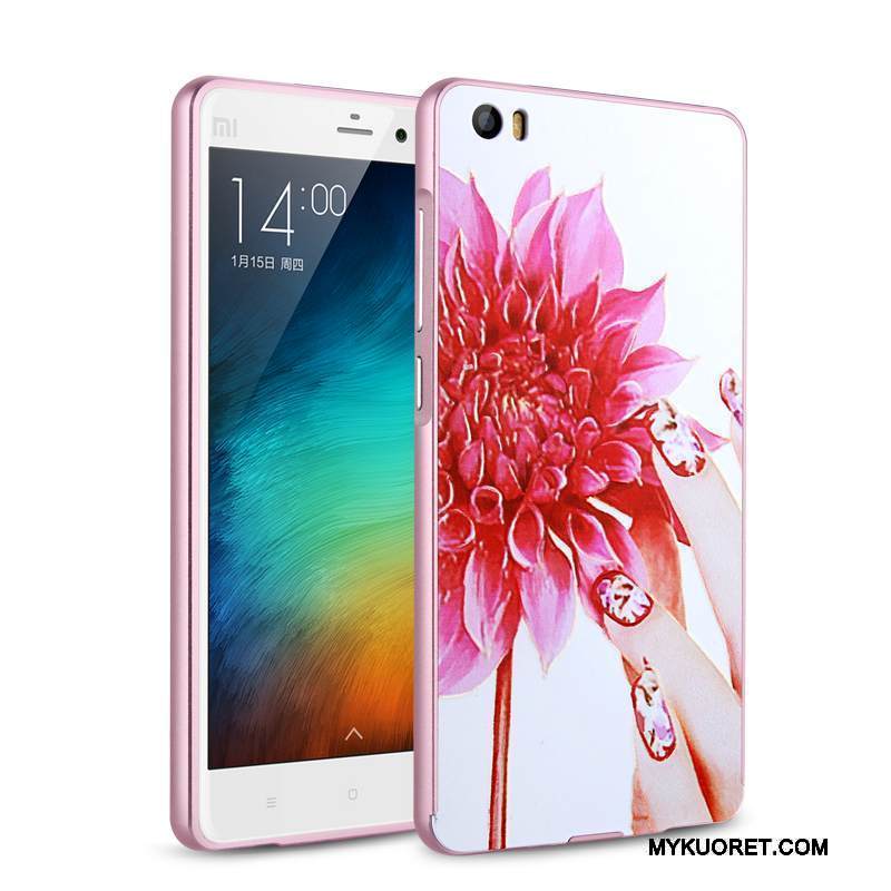 Kuori Mi Note Metalli Punainen Kehys, Kotelo Mi Note Suojaus Ultra Murtumaton