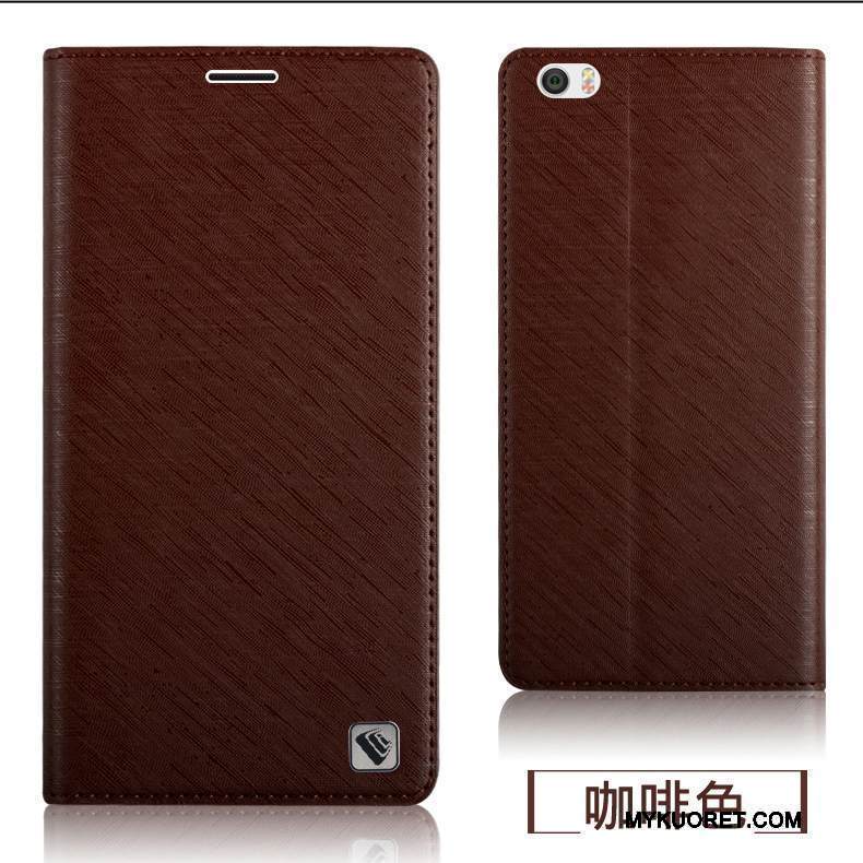 Kuori Mi Note Nahka Pieni Puhelimen Kuoret, Kotelo Mi Note Silikoni Takakansi Sininen