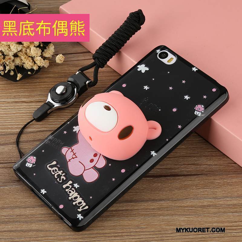 Kuori Mi Note Sarjakuva Puhelimen Kuoret Pieni, Kotelo Mi Note Silikoni Musta