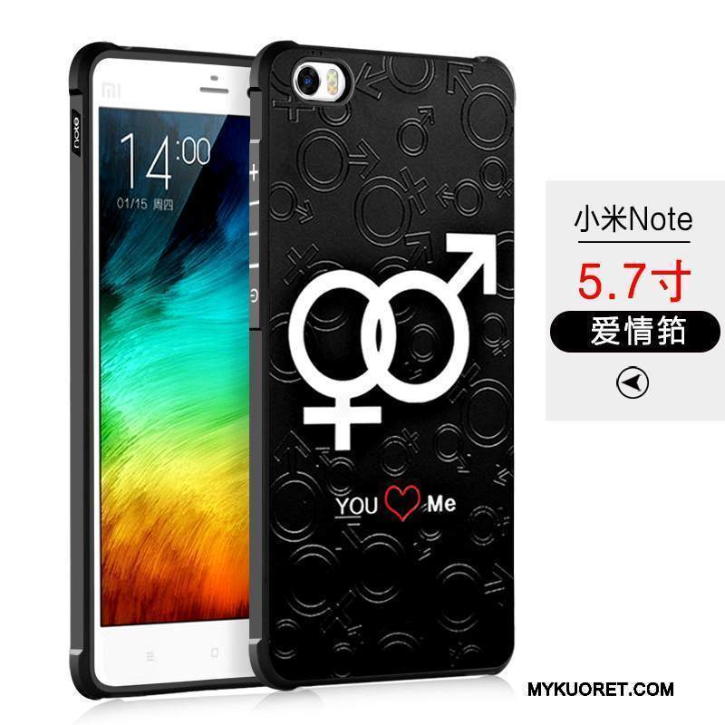 Kuori Mi Note Silikoni Puhelimen Kuoret Trendi, Kotelo Mi Note Pehmeä Neste Musta Pesty Suede