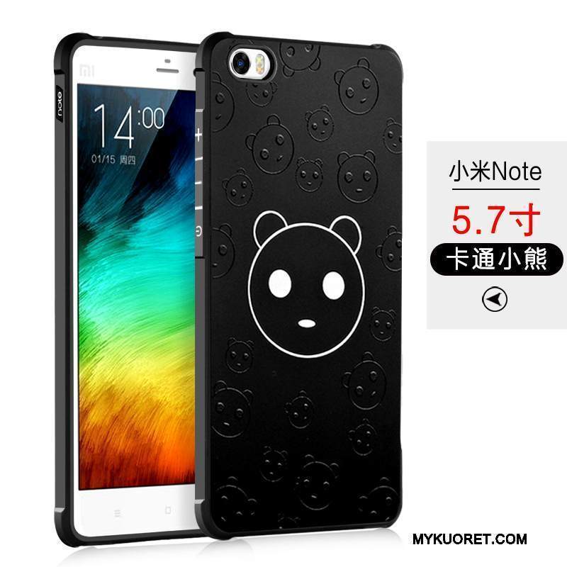 Kuori Mi Note Silikoni Puhelimen Kuoret Trendi, Kotelo Mi Note Pehmeä Neste Musta Pesty Suede