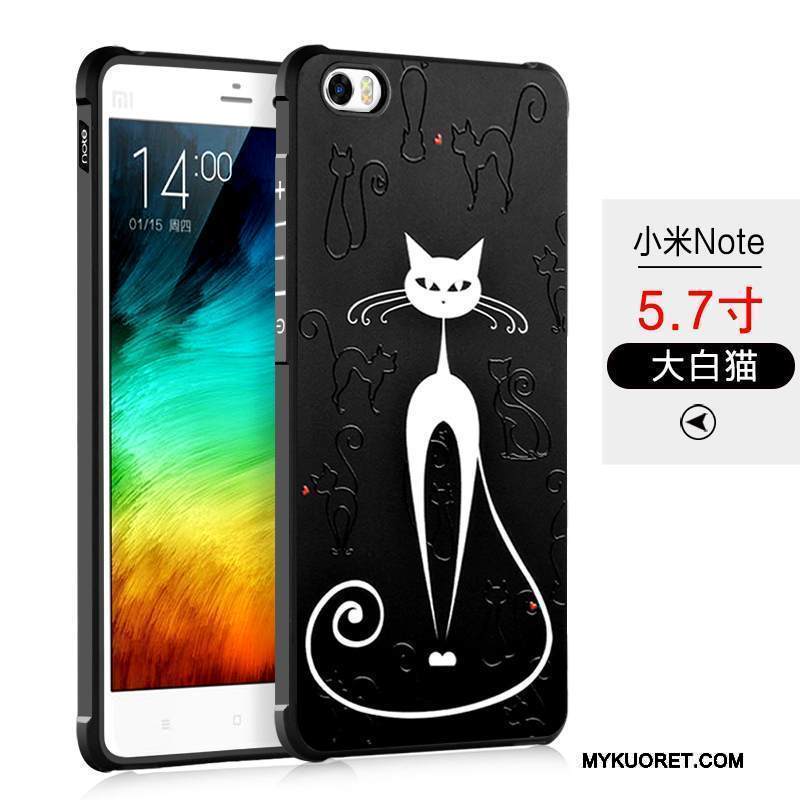 Kuori Mi Note Silikoni Puhelimen Kuoret Trendi, Kotelo Mi Note Pehmeä Neste Musta Pesty Suede