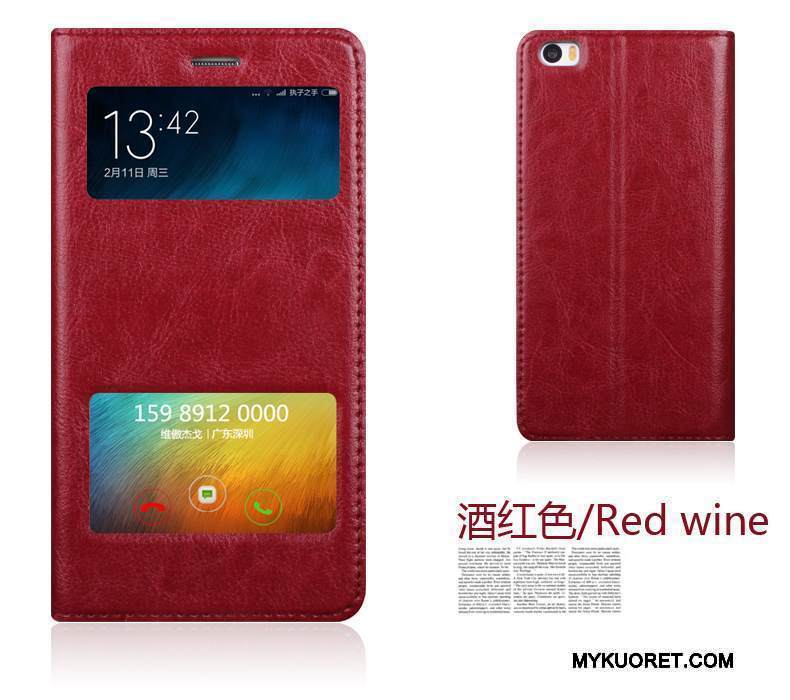 Kuori Mi Note Suojaus Puhelimen Kuoret Takakansi, Kotelo Mi Note Nahka Pieni