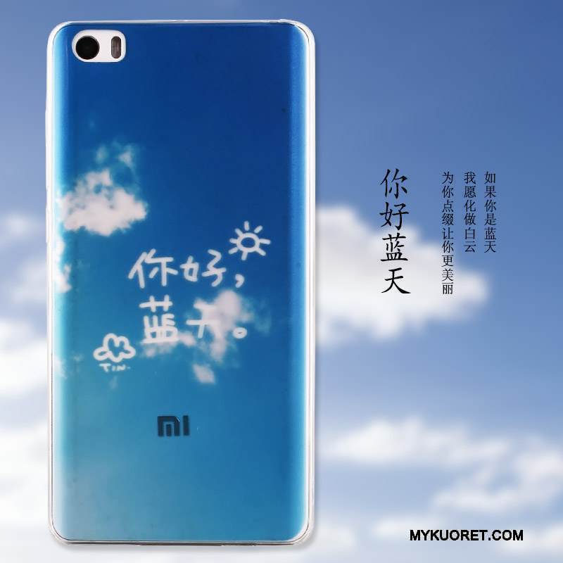 Kuori Mi Note Suojaus Sininen Yksinkertainen, Kotelo Mi Note Maalaus Puhelimen Kuoret Pieni