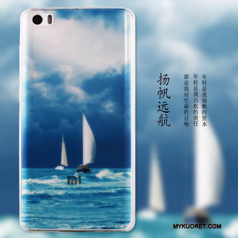 Kuori Mi Note Suojaus Sininen Yksinkertainen, Kotelo Mi Note Maalaus Puhelimen Kuoret Pieni