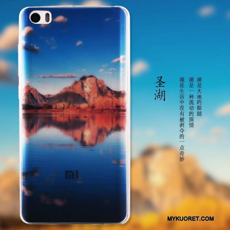 Kuori Mi Note Suojaus Sininen Yksinkertainen, Kotelo Mi Note Maalaus Puhelimen Kuoret Pieni