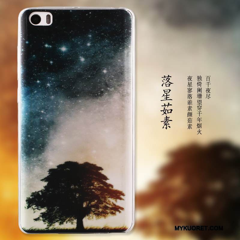 Kuori Mi Note Suojaus Sininen Yksinkertainen, Kotelo Mi Note Maalaus Puhelimen Kuoret Pieni