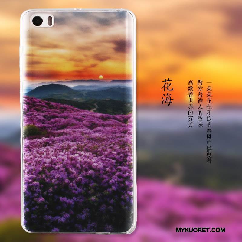 Kuori Mi Note Suojaus Sininen Yksinkertainen, Kotelo Mi Note Maalaus Puhelimen Kuoret Pieni