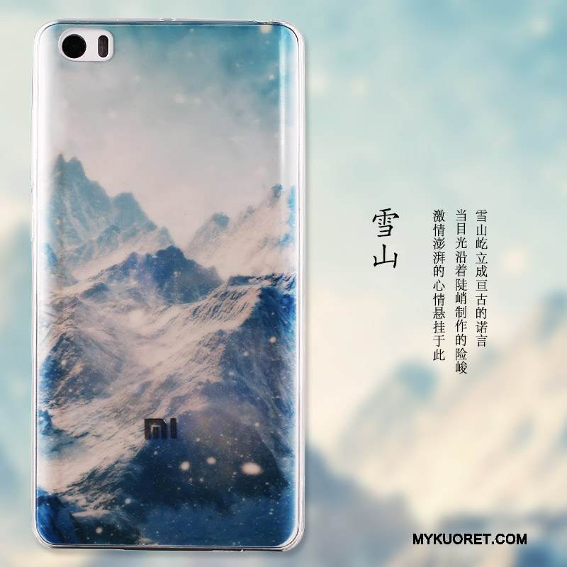 Kuori Mi Note Suojaus Sininen Yksinkertainen, Kotelo Mi Note Maalaus Puhelimen Kuoret Pieni