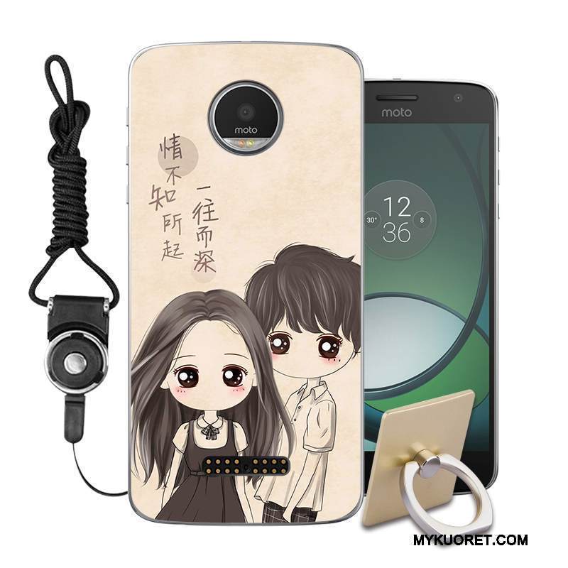 Kuori Moto C Pehmeä Neste Ripustettavat Koristeet Murtumaton, Kotelo Moto C Maalaus Violetti Puhelimen Kuoret