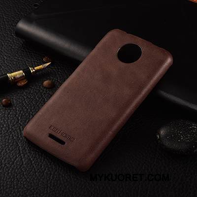 Kuori Moto C Plus Nahka Tuuli Puhelimen Kuoret, Kotelo Moto C Plus Suojaus Ohut Liiketoiminta