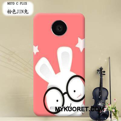 Kuori Moto C Plus Sarjakuva Puhelimen Kuoret Kova, Kotelo Moto C Plus Suojaus Läpinäkyvä Violetti