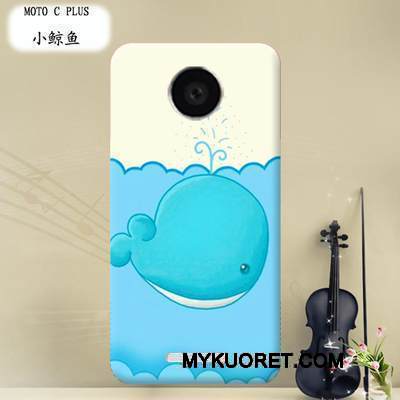 Kuori Moto C Plus Sarjakuva Puhelimen Kuoret Kova, Kotelo Moto C Plus Suojaus Läpinäkyvä Violetti