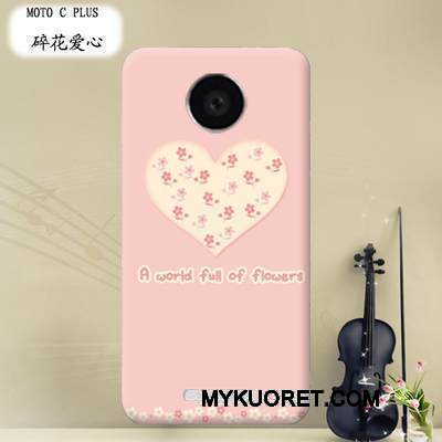 Kuori Moto C Plus Sarjakuva Puhelimen Kuoret Kova, Kotelo Moto C Plus Suojaus Läpinäkyvä Violetti