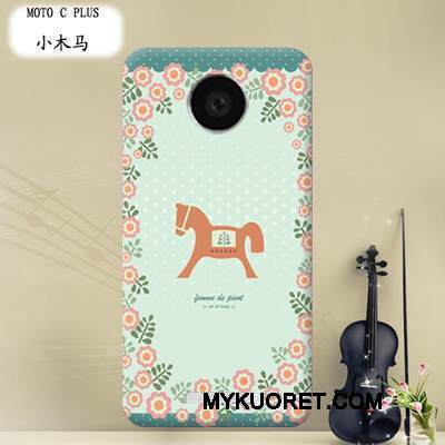 Kuori Moto C Plus Sarjakuva Puhelimen Kuoret Kova, Kotelo Moto C Plus Suojaus Läpinäkyvä Violetti