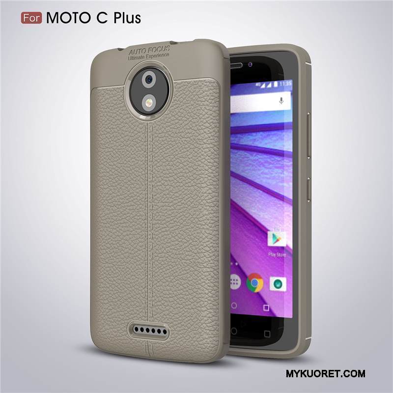 Kuori Moto C Plus Suojaus Kukkakuvio Murtumaton, Kotelo Moto C Plus Nahka Puhelimen Kuoret Punainen