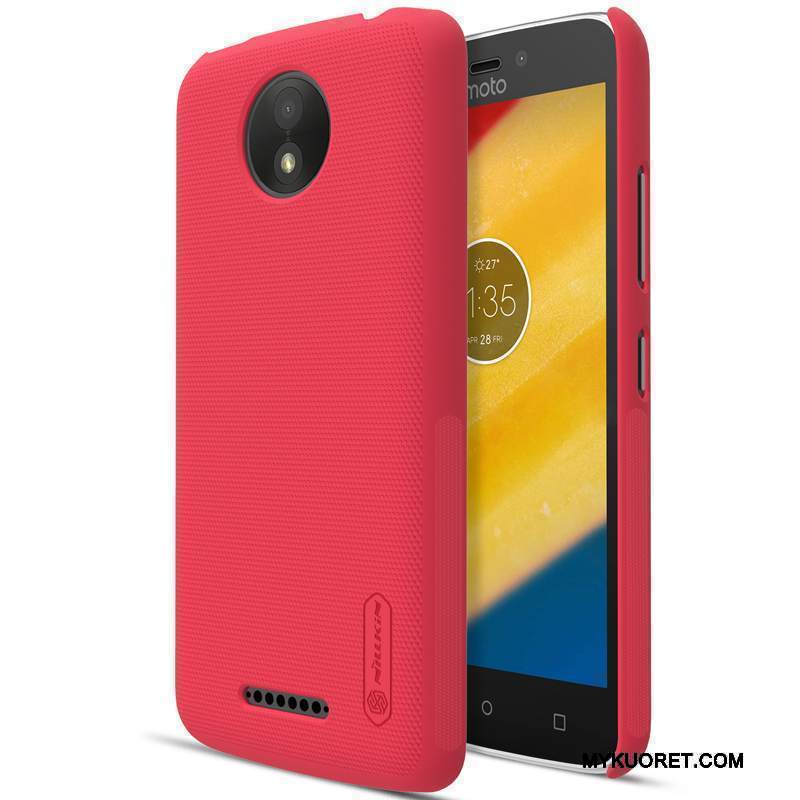 Kuori Moto C Plus Suojaus Pesty Suede Puhelimen Kuoret, Kotelo Moto C Plus Kulta Kova