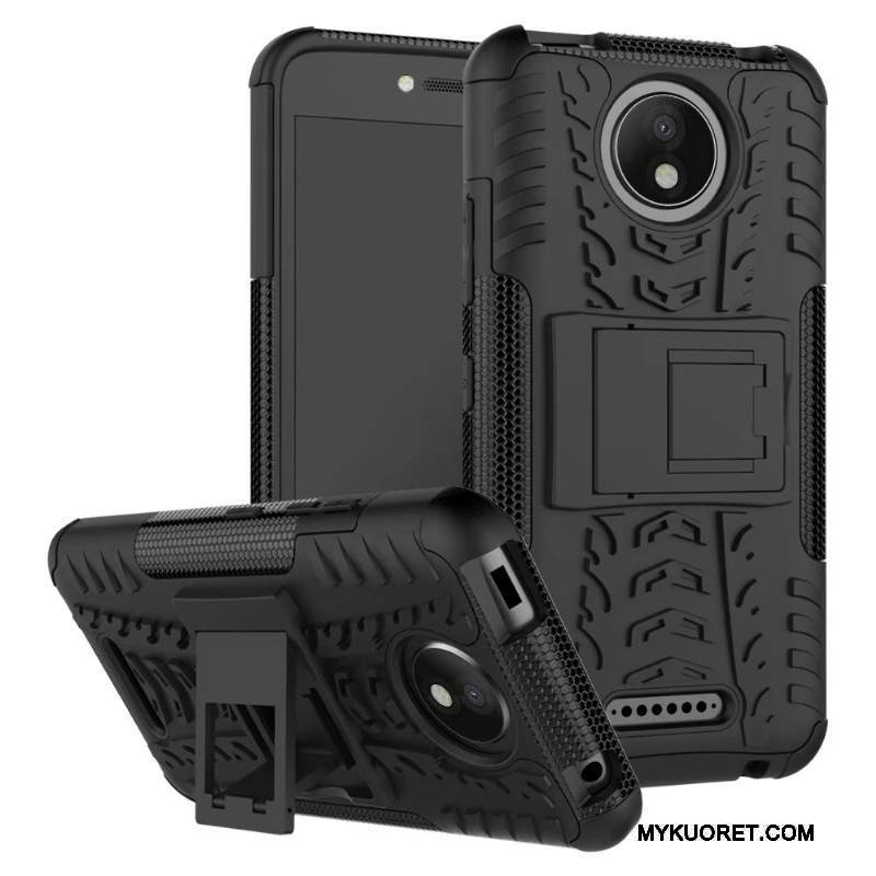Kuori Moto C Plus Tuki Kukkakuvio Jauhe, Kotelo Moto C Plus Suojaus Puhelimen Kuoret Murtumaton