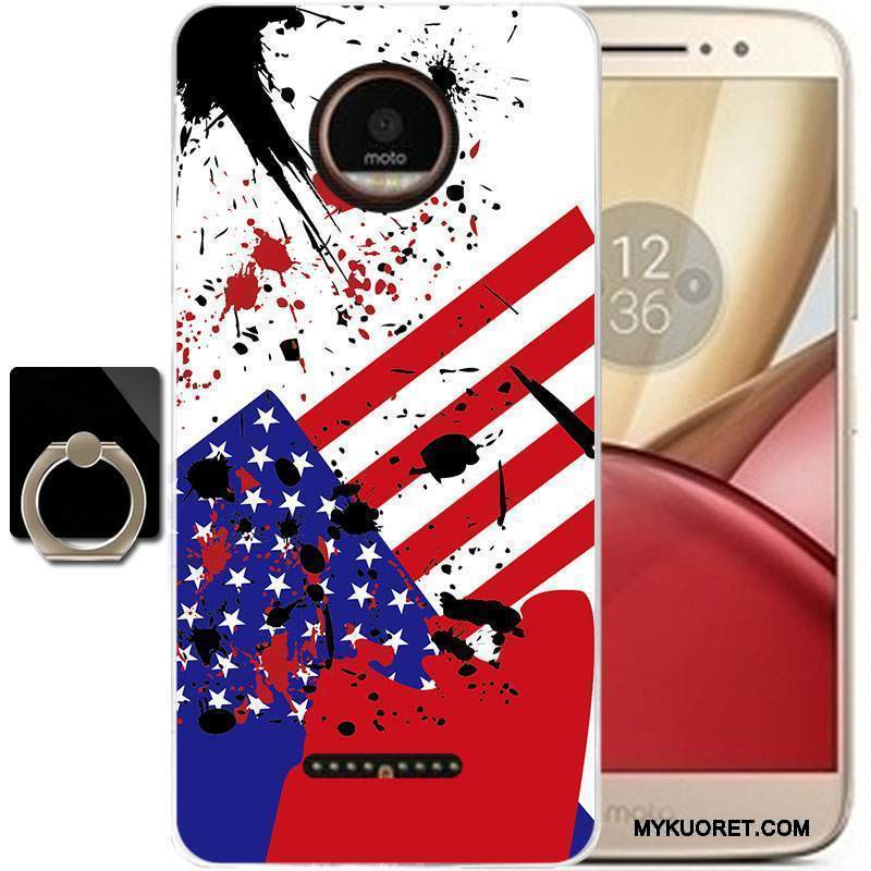 Kuori Moto C Sarjakuva Puhelimen Kuoret Musta, Kotelo Moto C Suojaus Murtumaton