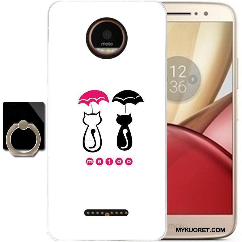 Kuori Moto C Sarjakuva Puhelimen Kuoret Musta, Kotelo Moto C Suojaus Murtumaton